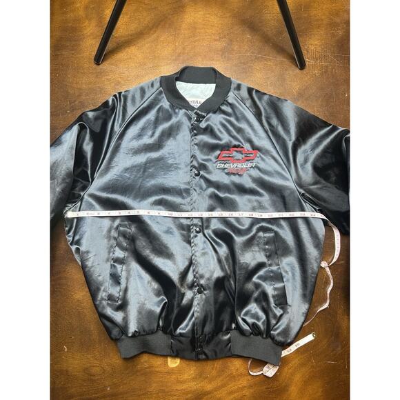 VTG 80s/90s Chevrolet Racing Embroidered West Ark USA Bomber Jacket Size XL - Picture 4 of 12